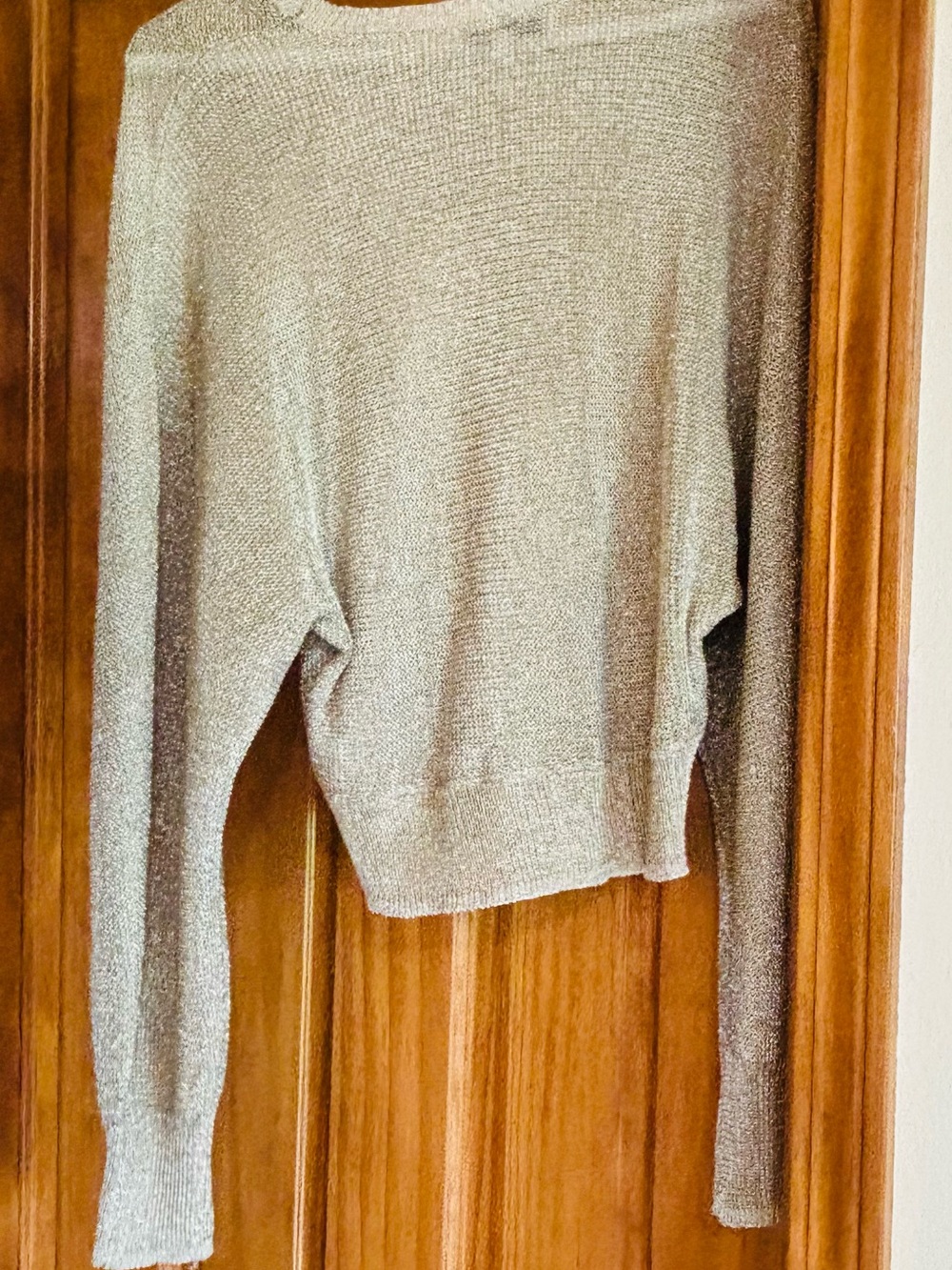 HYFVE Light Gold Metallic Crewneck Sweater - Picture 9 of 10